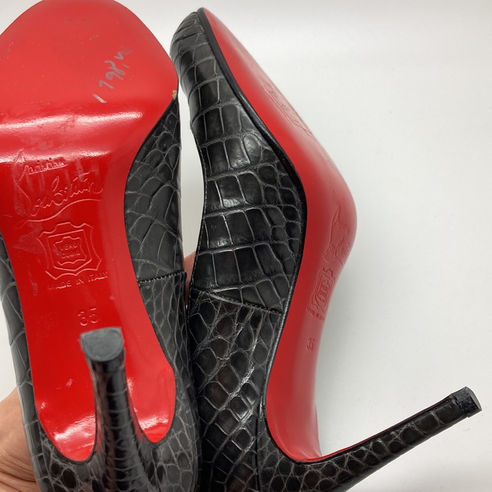 louboutin crocodile pumps